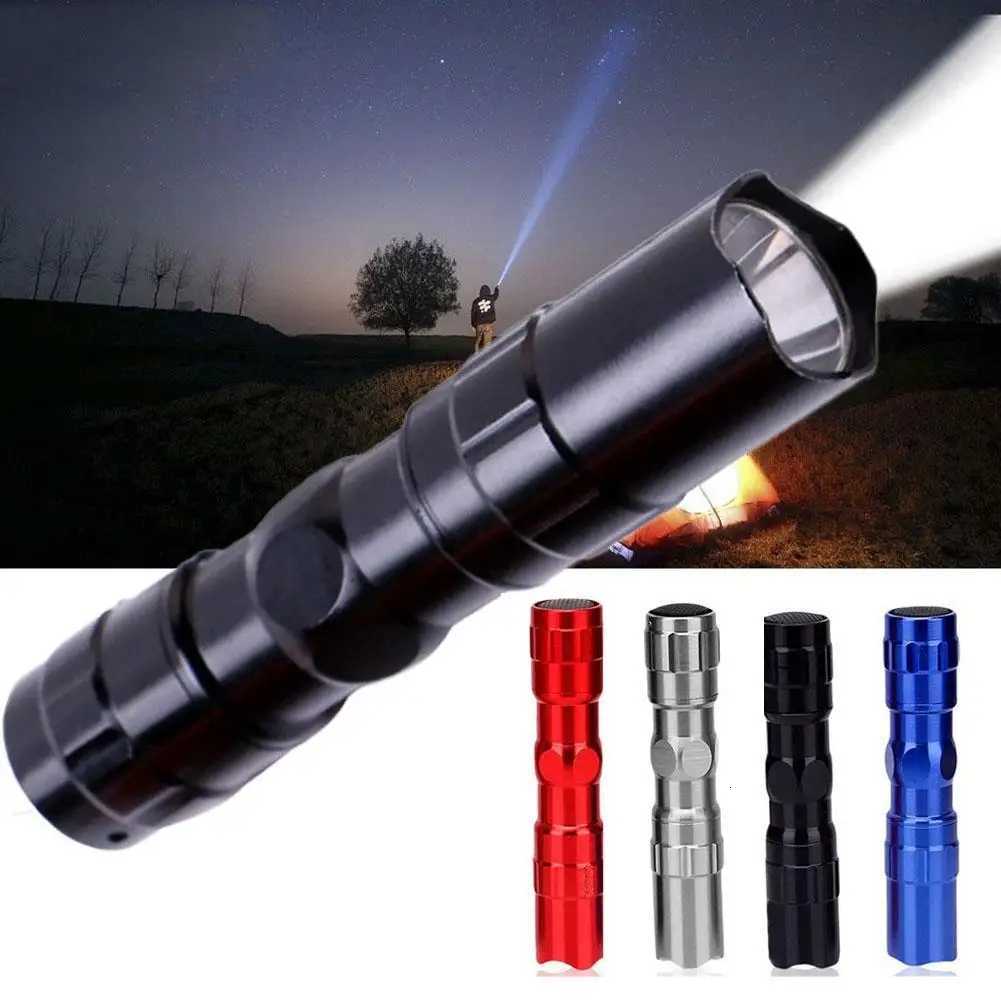 Led Mini Bright Flashlight Torch Pocket Light Portable Lantern Aa Battery Powerful Led For Hunting Camping Wholesale Z6t5W251106