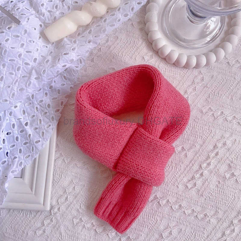 Ins Pink Pet Autumn/Winter Warm Knitted Scarf for Large Medium and Small Dogs Cats and Dogs Knitted Scarf