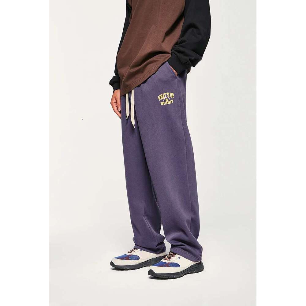 Vintage Straight Leg Sweatpant Unisex Casual Loose Fit Track Pants Mens Trousers