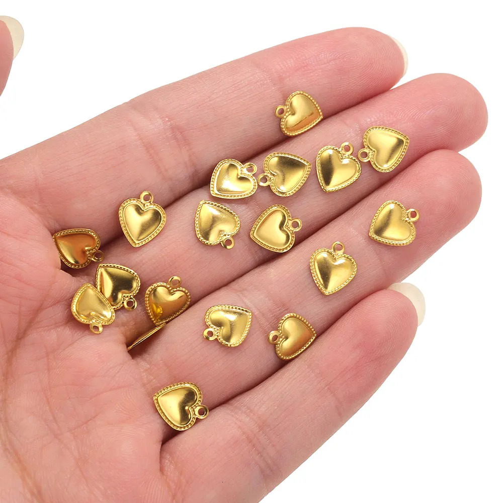 50 pieces of stainless steel carefully shaped amulets used for jewelry making necklace decoration bracelet end and tail supply material process 250325