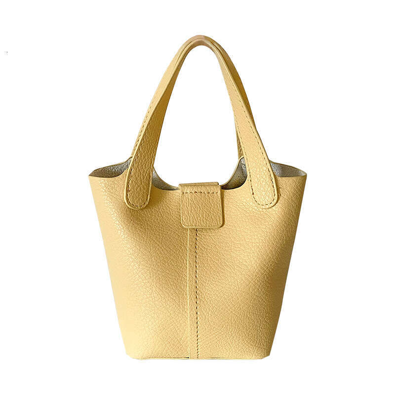 Women's PU Soft Leather Handbag Small Summer New Trendy Ins Casual Bucket Versatile Shoulder Crossbody Bag