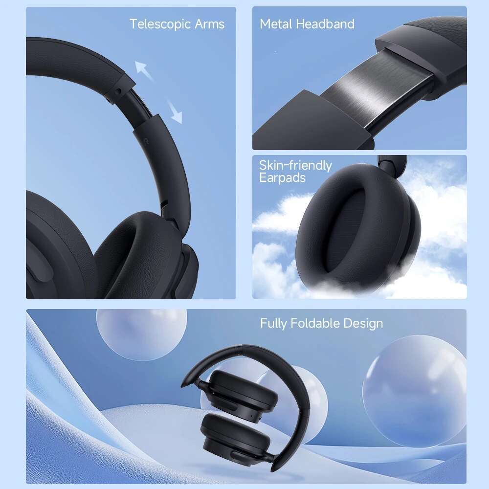Edifier H9 Active Noise Cancelg Wireless Headphones Bluetooth 5.4 Headset Hi-Res Audio 75H Battery Life Foldable Design