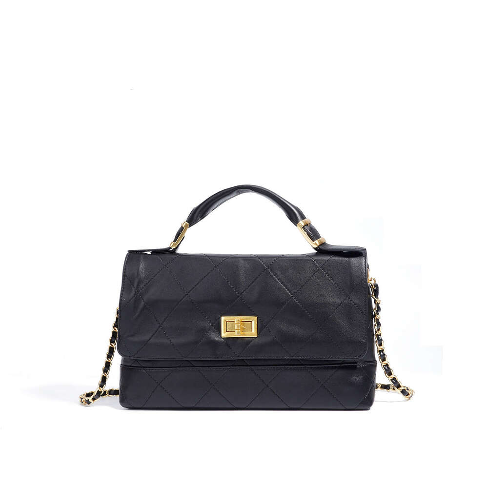 Famous Brand Luxury Bag Designer New Matte Niche Diamond Chain Tote Women S Fashion Simple Cross Body High End Versatile Small Square D