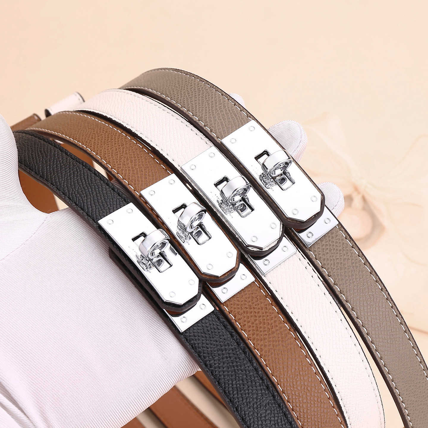 Dress belt accessory leather belt for ladies 2023 new style cowhide decorated dress suit coat with waist cinching and no sewing holes
