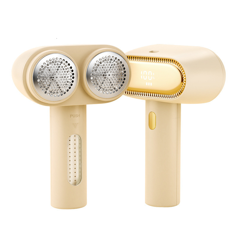 GAIATOP Fabric Shaver Larger Rechargeable Lint Remover Electric Lint Shaver with LED Display and Double Head with 6-Blades 3- 240816