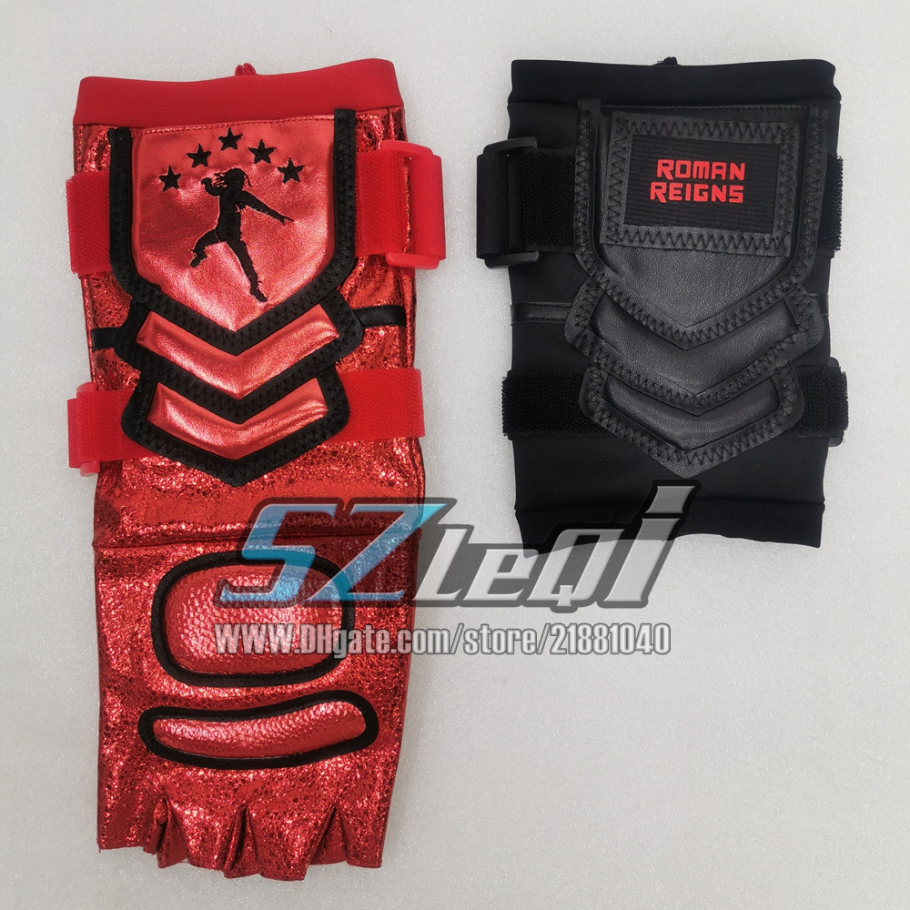 2025 New Premium Red Golden Motorcycle Gloves Set Roman Reigns With Sponge Gloves Weight Lifting Wrestling Outdoor Sports High Quality Free Shipping G
