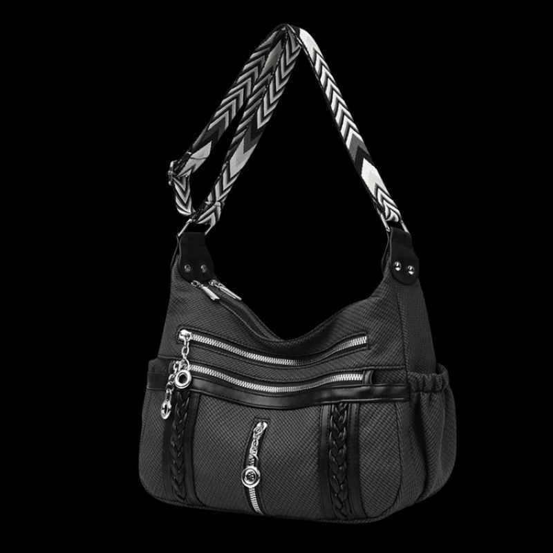 Luxury High-End Leather Messenger Bag Elegant Classic Designer Paris Fashion Large Capacity For Women Solid Color CommuterW251106