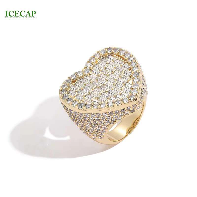 Fine Jewelry 18k Gold Ring VVS Moissanite Round Wedding Diamond Ring Hot Sale