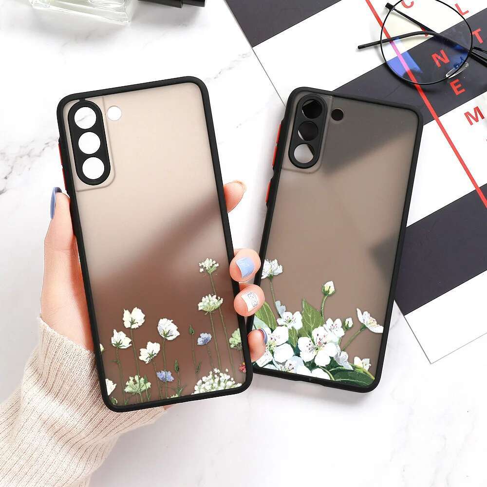 For S24 S22 Cover Samsung Galaxy S23 Ultra S 22 S21 S20 FE S10 Note 20 10 Plus S8 Lavender wers Clear Case