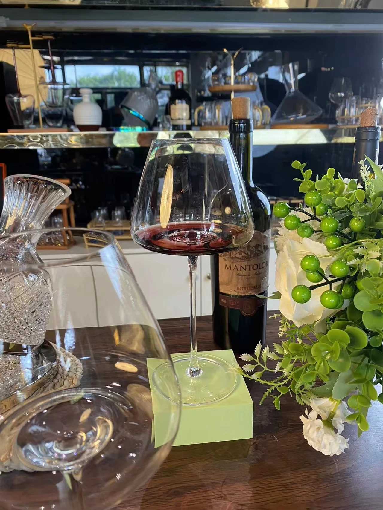 720ml Large European Wine es Burgundy Clear Red Wine es High Value Crystal Grape Champagne es High Capacity Y251106