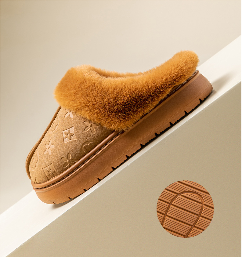 Free shipping, high-end brand home fashion, unisex couple faux leather, waterproof, anti-slip for both indoor and outdoor use, warm home, soft sole wi