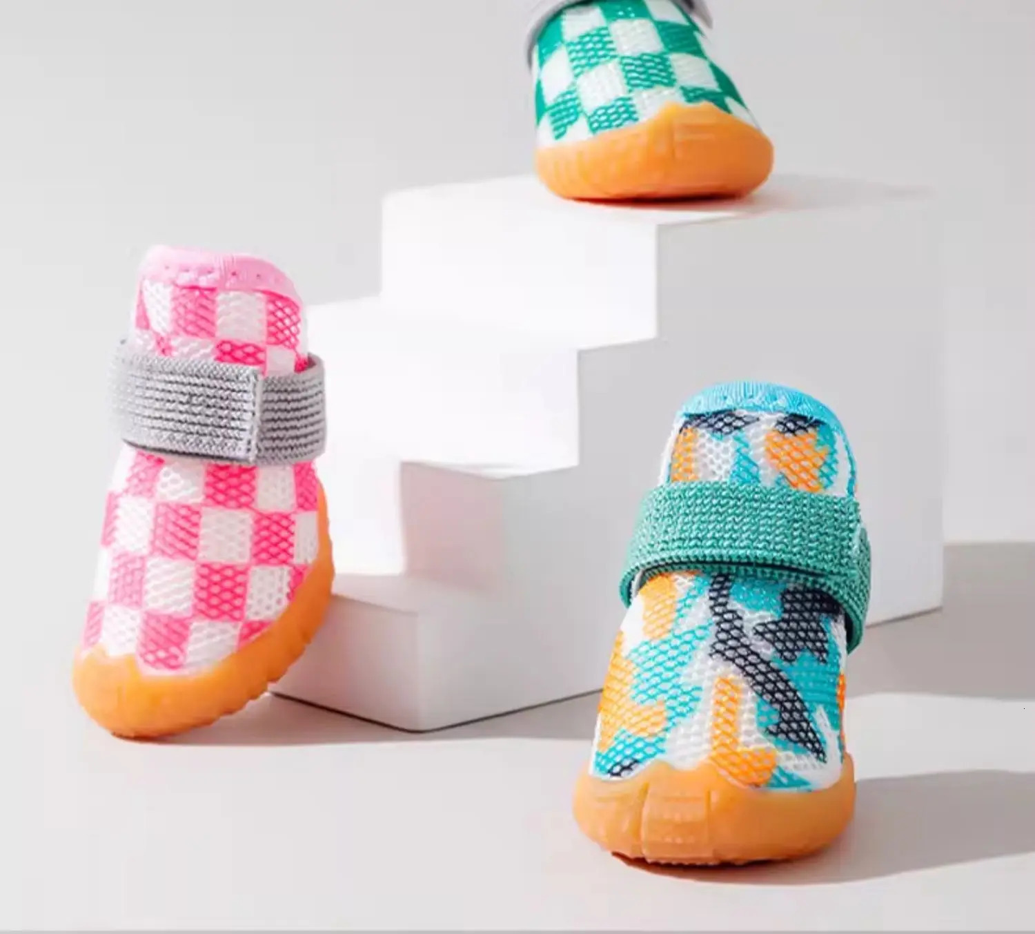 Dog shoes summer small dogs anti-dirty outing footwear Teddy Bikini Bear anti-drop pet shoe covers waterproof dog shoes 250402