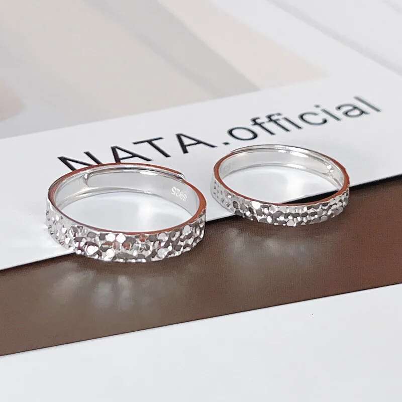 New S Sterg Sier Adjustable Rings Party Fine Jewelry Vintage Charm Geometric Nail Design Accessories Gift Dropship