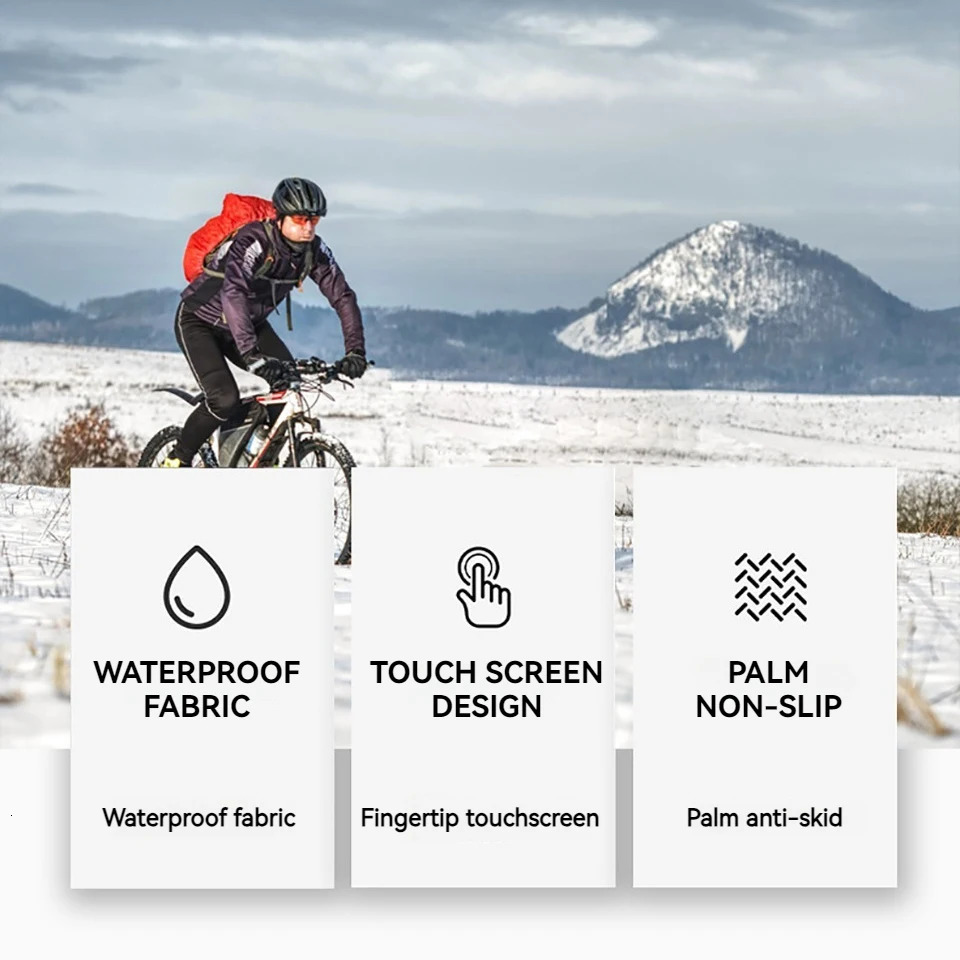 LOOGDEEL Heating Hand Warmer Electric Thermal Gloves Waterproof Snowboard Cycling Motorcycle Bicycle Ski Outdoor Winter 251106