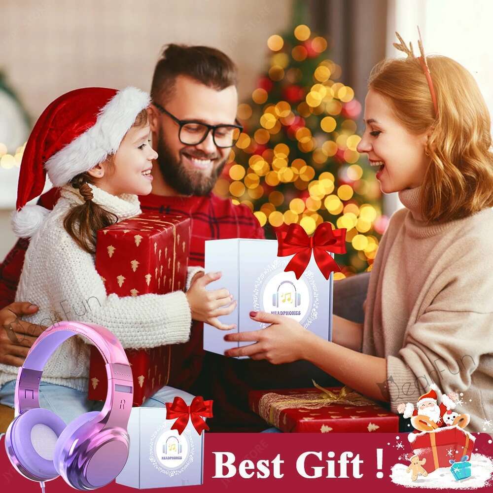 With Microphone Girls Wired Adjustable Stereo Headset Children Headphones for School Tablet Kids Gift