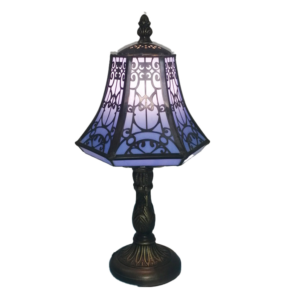 Table for Light Classical Glass LED Table Lamp Creative Bedroom Bedside Living Room Decor Desk Lamps Reading Night Stands Lllumination Lights Medieval