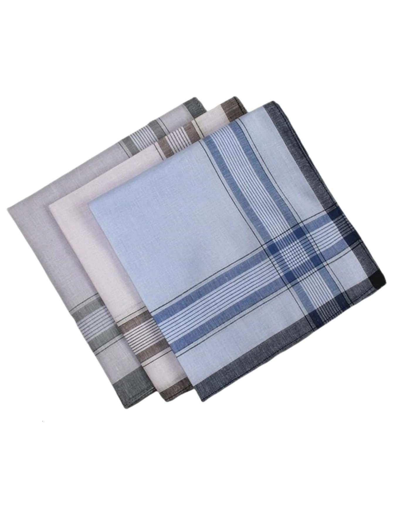 38cm vintage satin cotton handkerchief classic and soft sweat wicking home decoration gift for elders 9PCS thin version 250403