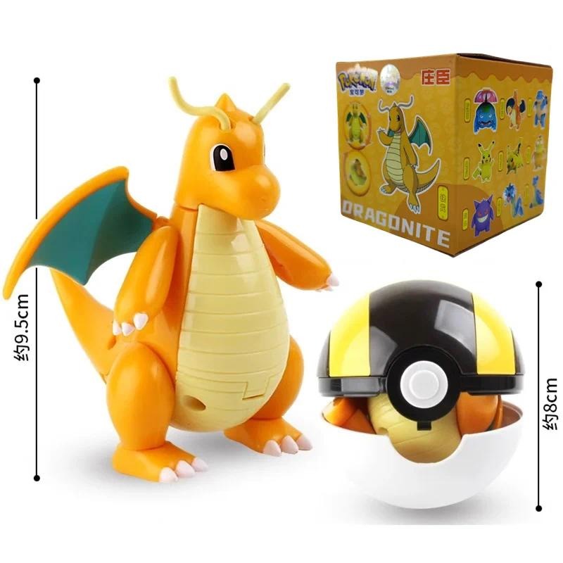 Pokemon Figures Pikachu Gengar Pokeball Dragonite Snorlax Genuine Original Toy Anime Figure Pocket Monster Pokeball Model Gift