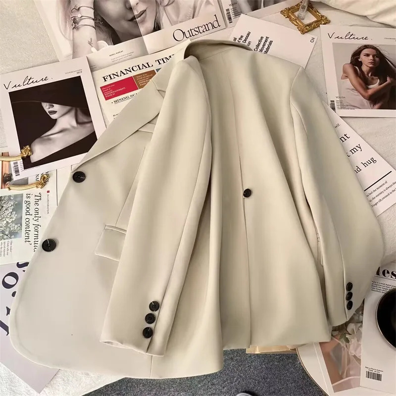 Womens Jacket Set Jacket Spring Korean Fashion Casual Top Office Womens Jacket Womens Clothing Trend 250402