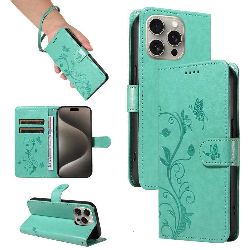 Butterfly wer Vine Case For Samsung Galaxy S20 S21 S22 S23 S24 Ultra Plus FE 5G A50 A51 A52S A53 A54 A55 Leather Book Cover