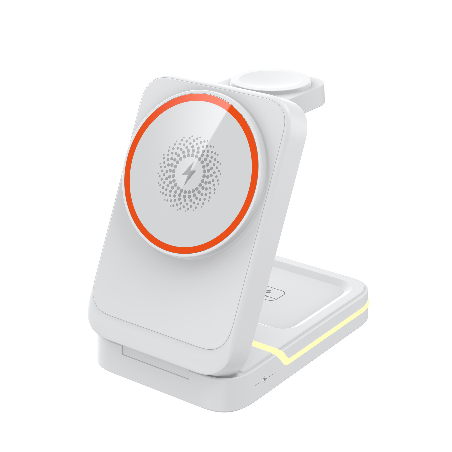 Magnetic Wireless Charger - Multi-Functional Desk Lamp with Folding Design