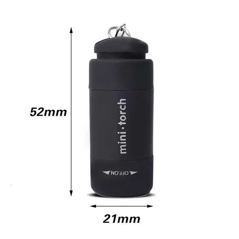 Mini LED Flashlight USB Charging Flashlight Keychain Portable Pocket Flashlight Waterproof Outdoor Portable LightingW251106