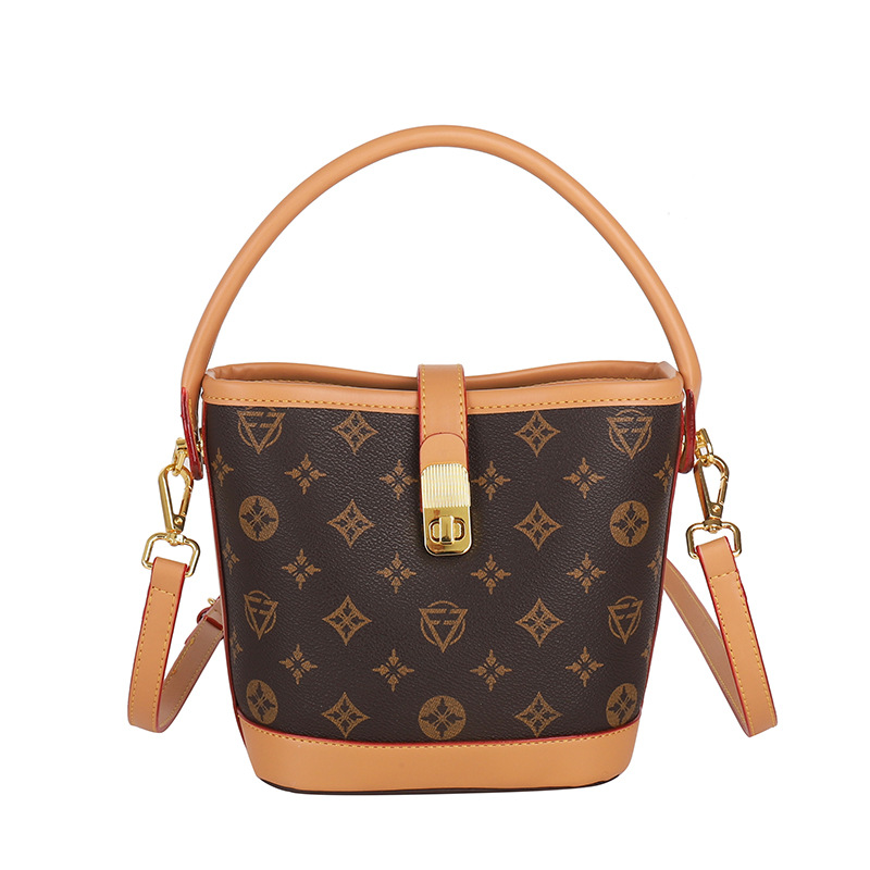 New bucket bag high appearance level with large capacity foreign leisure high-grade texture handbag presbyard bag