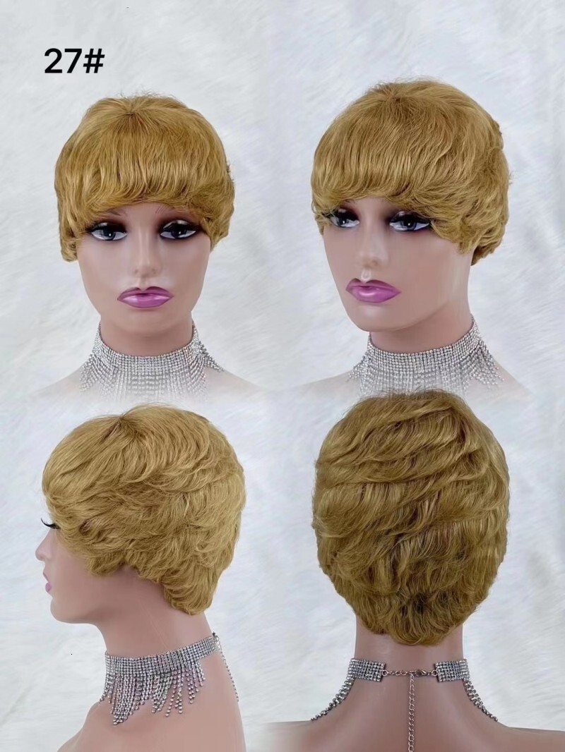 Human Hair Short Cut E Wig Hot Sale High Quality