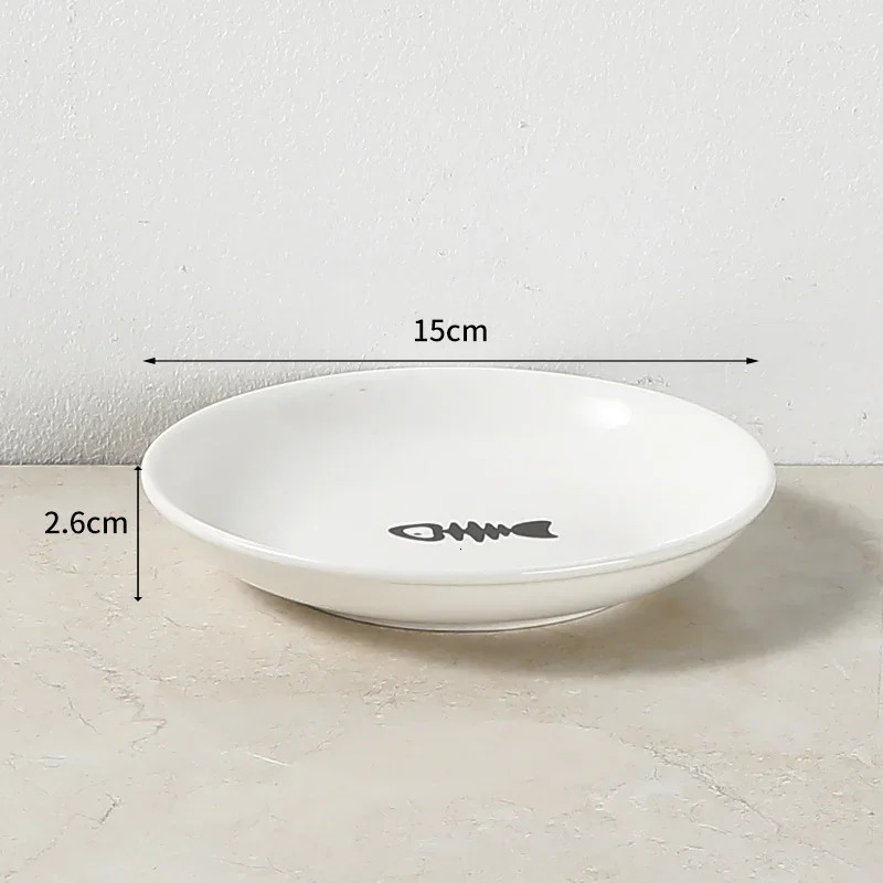 Ceramic pet bowl food water treatment for cats and amplifiers. Dog supplies outdoor feeding beverage accessories dog and cat stand bowl 250403CJ