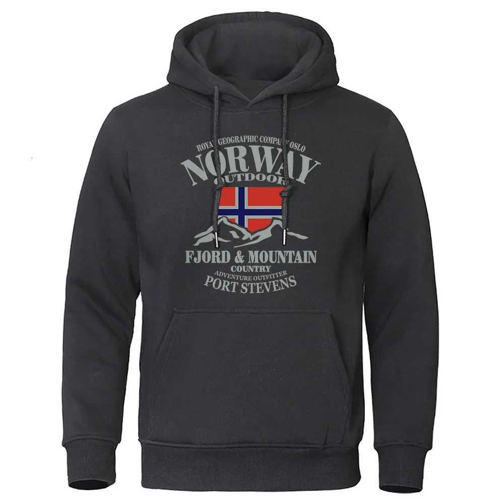 Cross border e-commerce Norway Fjord Mountain hooded sweatshirt for men and women printed hoodie for autumn and winter loose o W251106