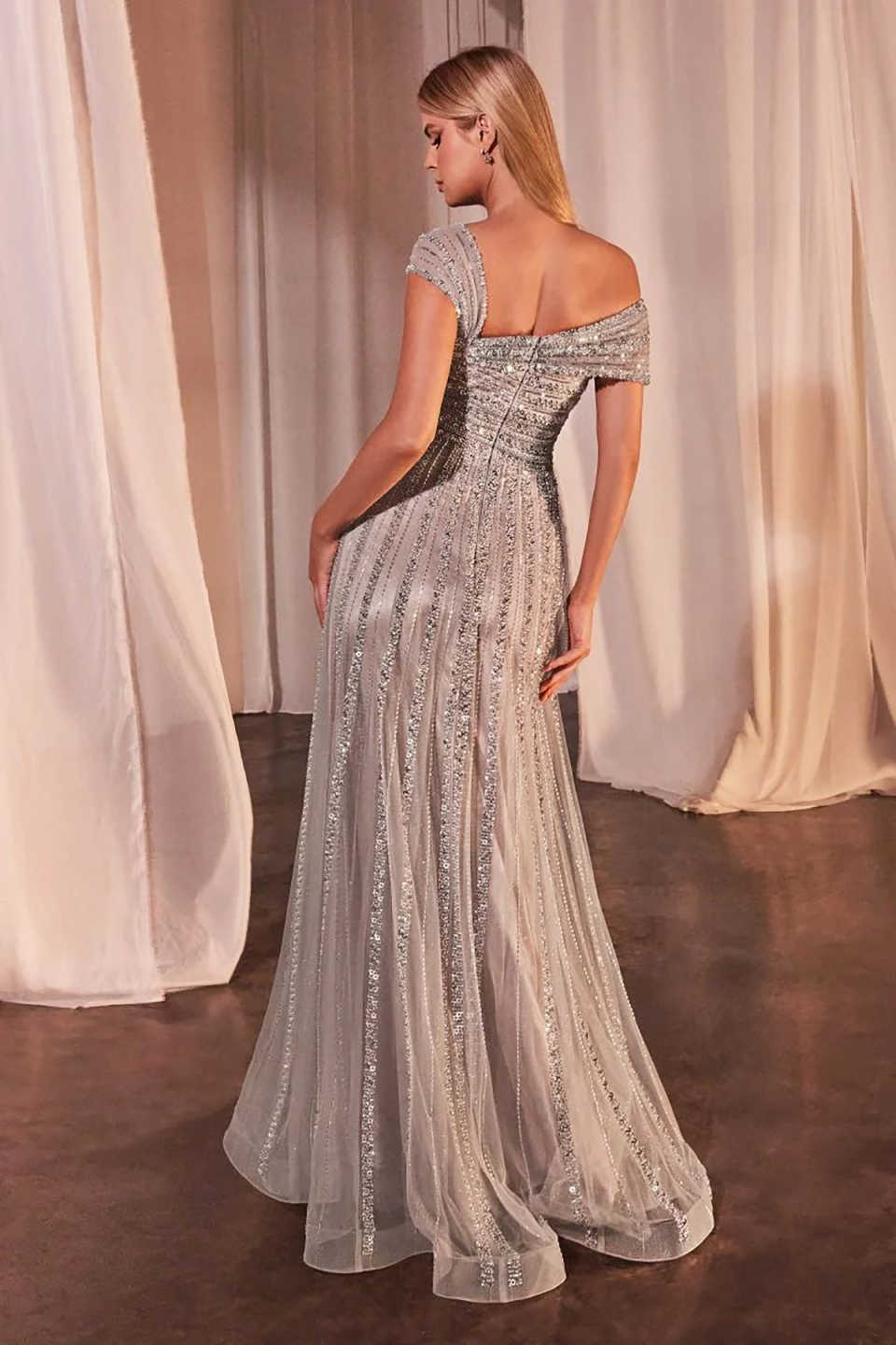 Gorgeous Prom Dresses Beads Sequins One Shoulder Floor Length Custom Made Plus Size Party Evening Dress Formal Special Occasion Vestido De Noite