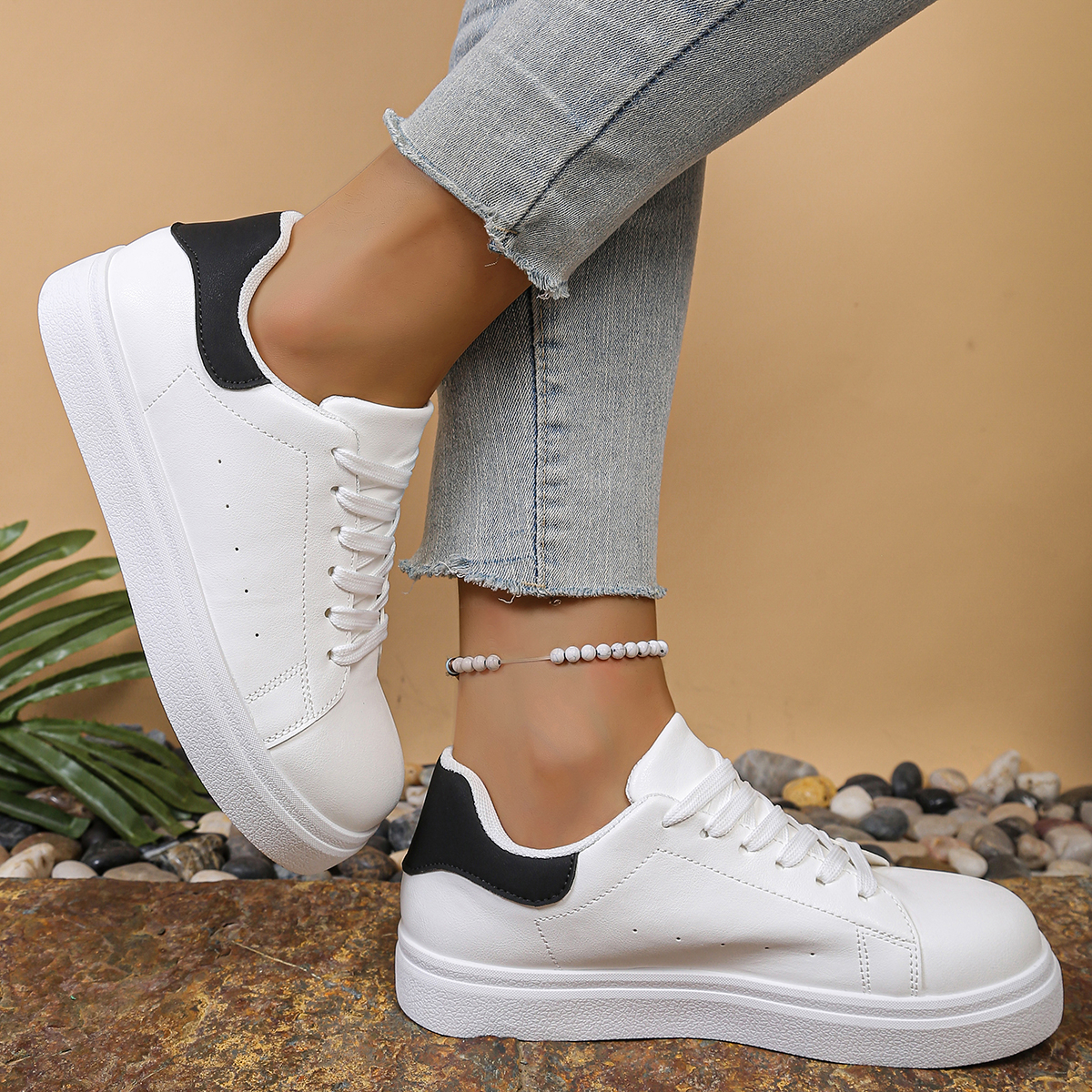 2025 Women Causal Shoes Spring Designer Wedges White Sneakers Platform Tenis Feminino Trainers Female Walking