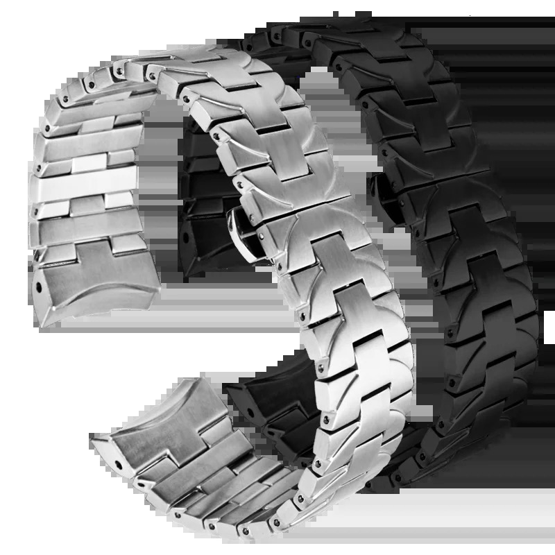 316L Stainless steel watch strap 22 24mm watchband for Panerai PAM111 PAM441 band Curved soild metal bracelet men 251105