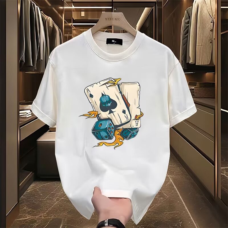 2025 Designer Short Sleeve American fashion brand short for summer new loose and versatile half sleeved T-shirt top high-end men's clothing