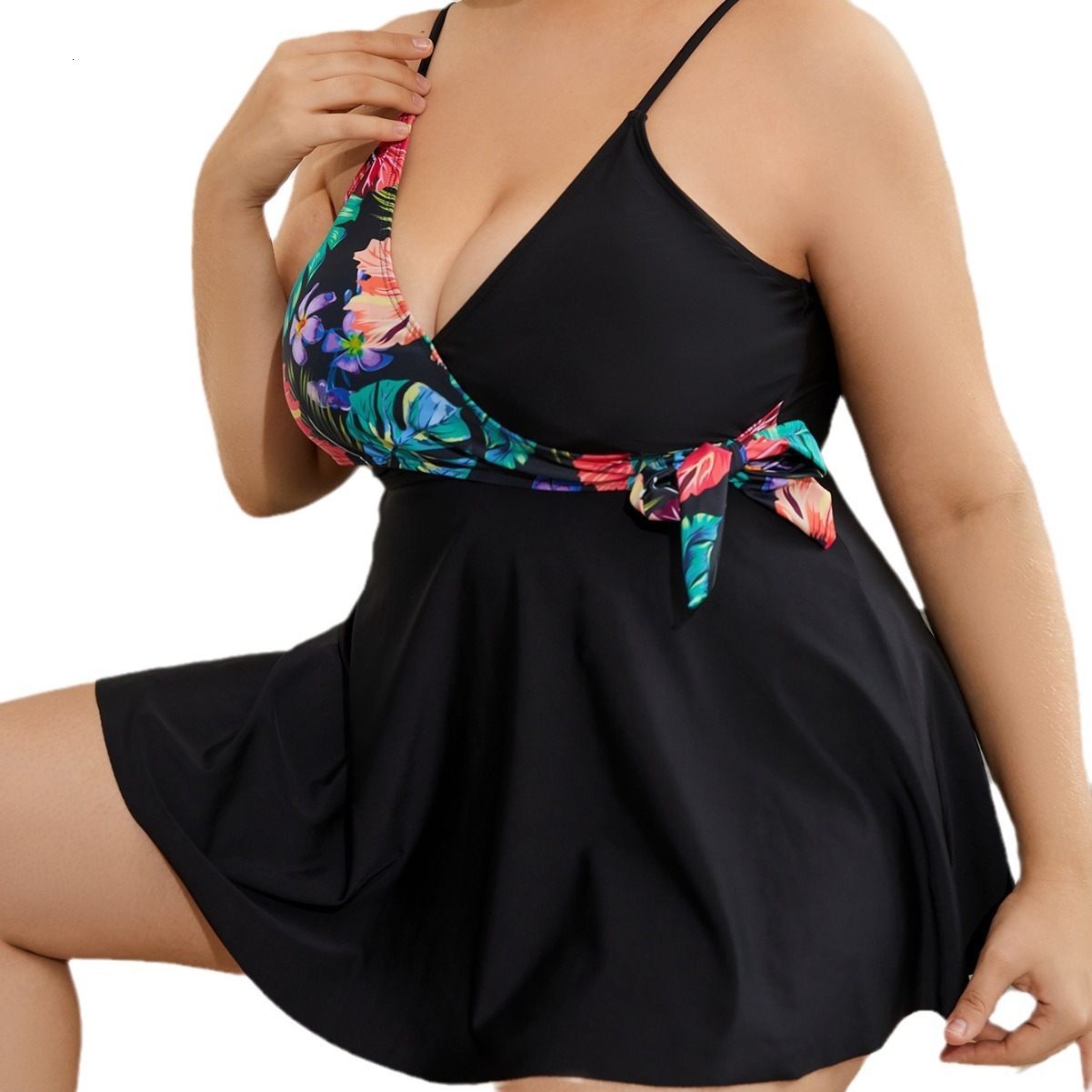 2025 new sexy split body fat plus size women's swimsuit
