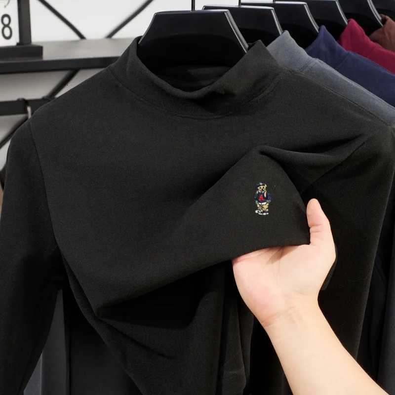 2025 Mens New Comfortable Warm and Velvet Long Sleeve Top Autumn/Winter Original Teddy Bear Embroidery Design Round Neck Hoodie W251106