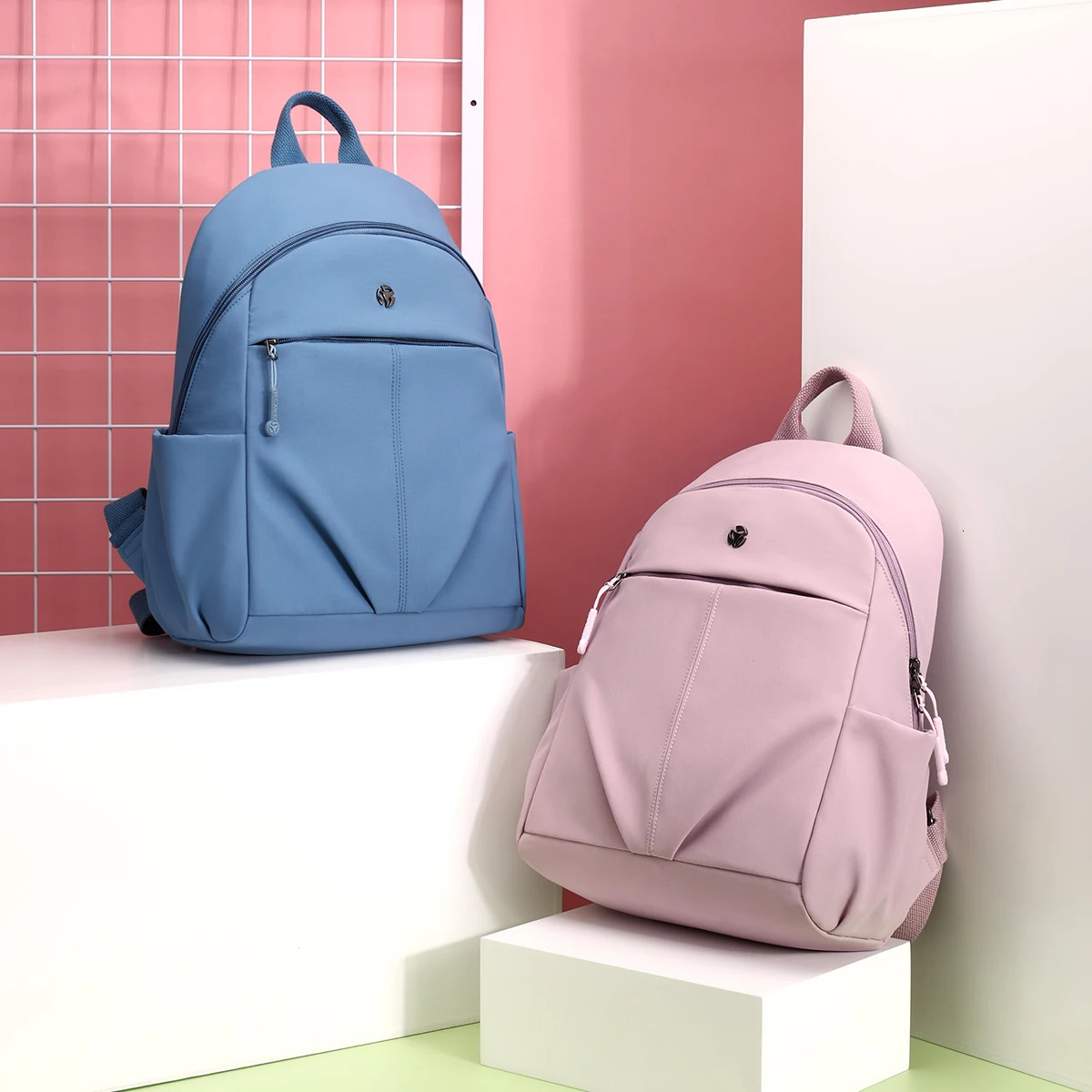 Fashion Backpack Female College Student Waterproof Nylon Rucksack Womens Lightweight Backpack Womens Large Capacity Travel Bag 250402