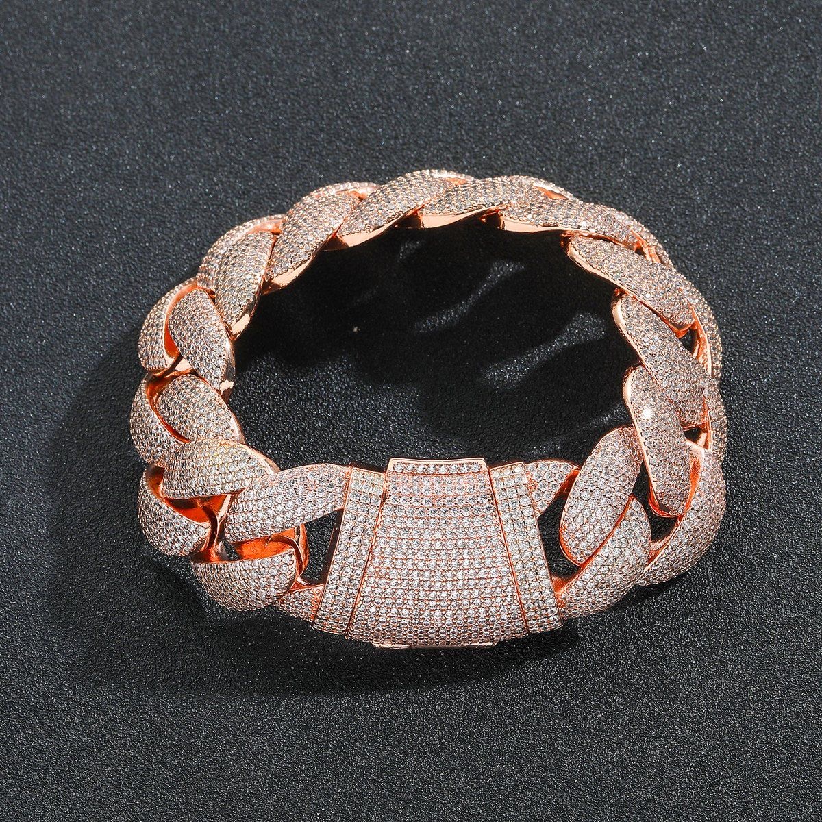 Hip Hop Designer Jewelry Gift Cuban Necklace 3 rows Moissamite 20mm W Gold Chain Men's necklace with personalized ice chain