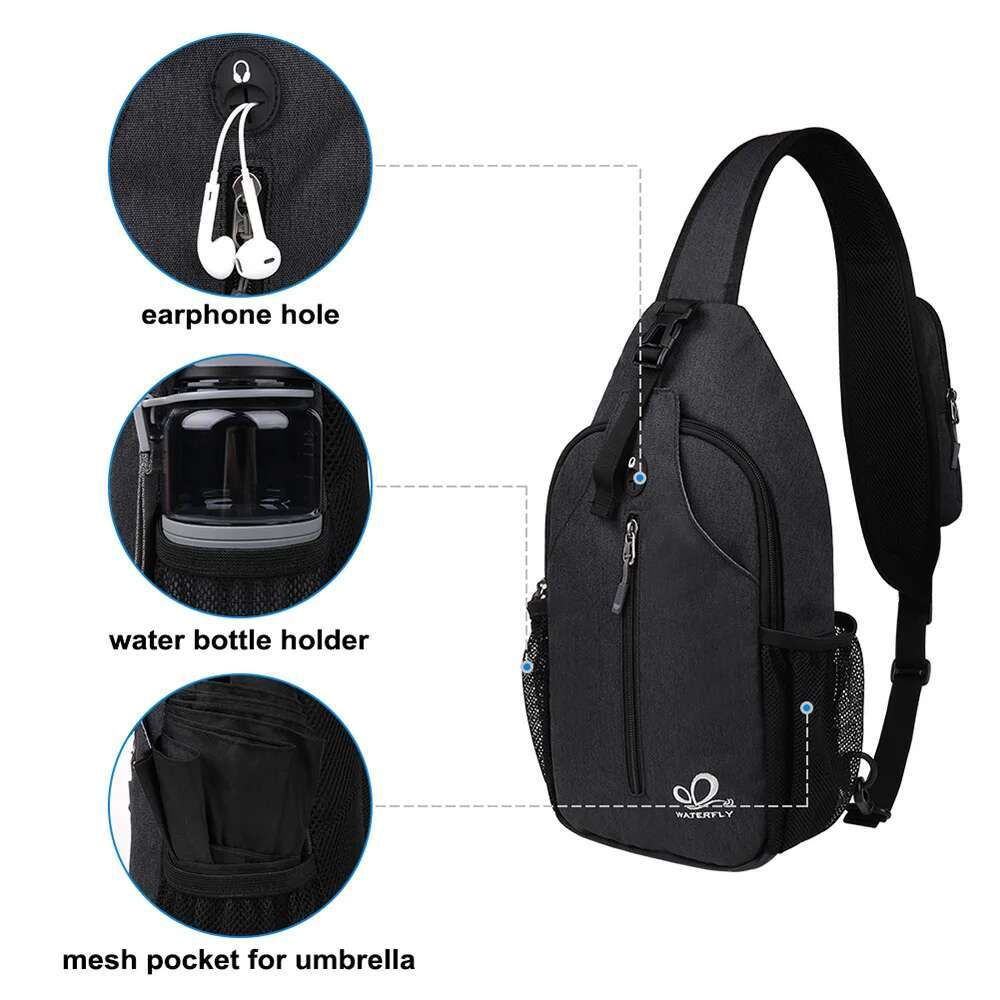 2025 Pack Shoulder Crossbody Sg Backpack For Women Men Travel Hiking Chest Bag Daypack