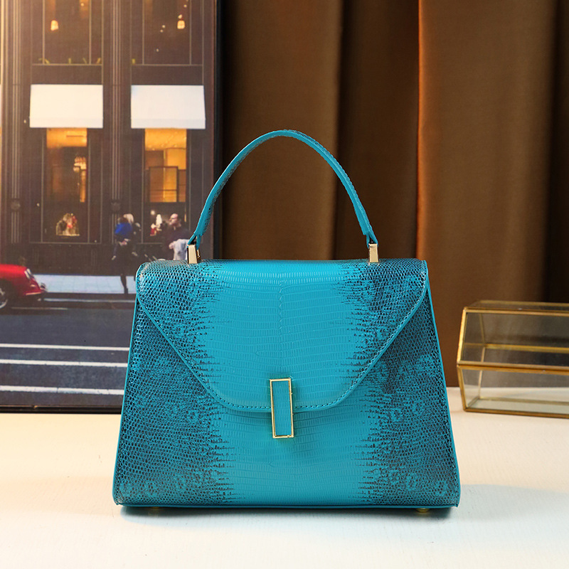 2024 New Temperament Snake Patterned Handbag Trendy Fashion Kelly Women's Crossbody Shoulder Bag