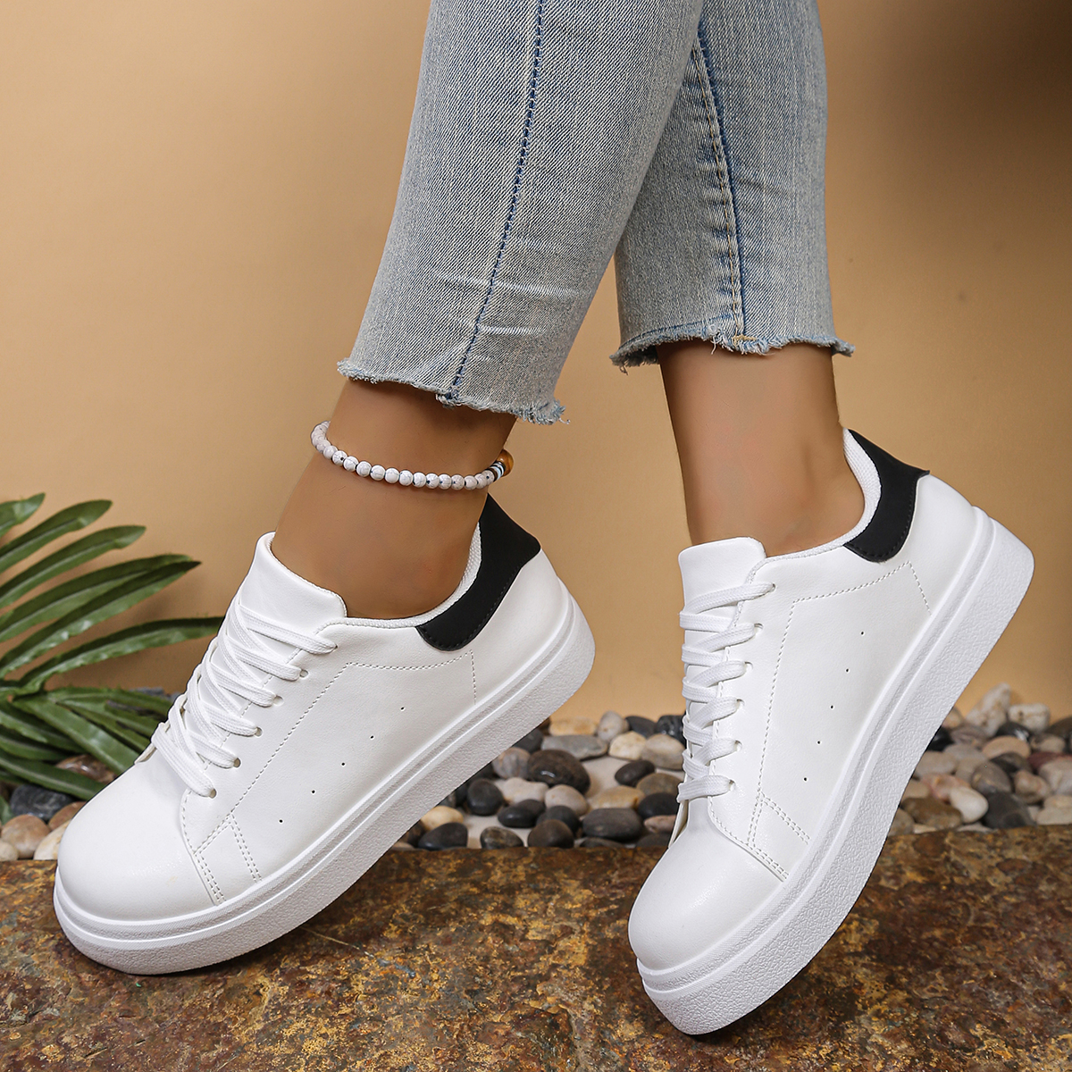 2025 Women Causal Shoes Spring Designer Wedges White Sneakers Platform Tenis Feminino Trainers Female Walking