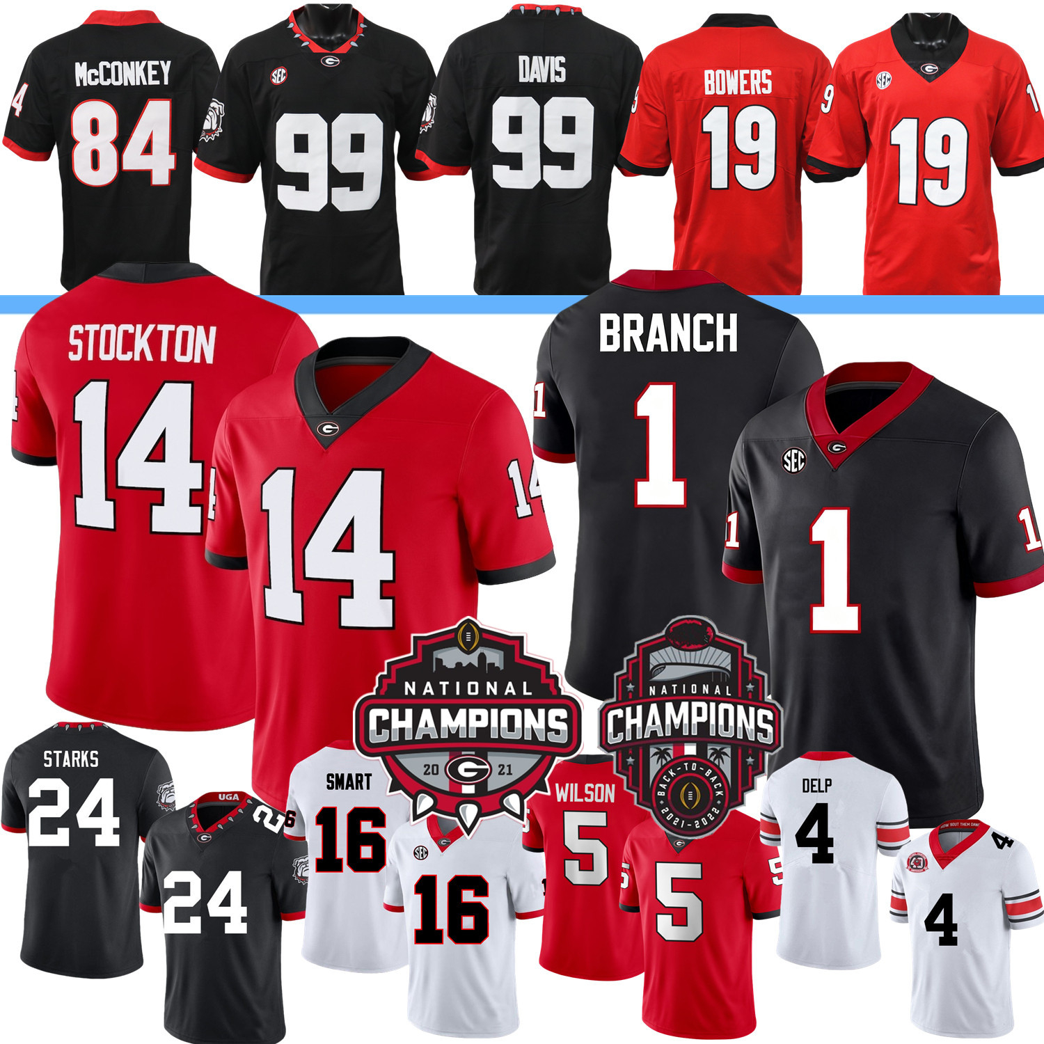 Football Jersey College Gunner Stockton Zachariah Branch Brock Bowers Nate Frazier Raylen Wilson Delp Bolden Aguero Thomas Walker McConkey Walker Greene III