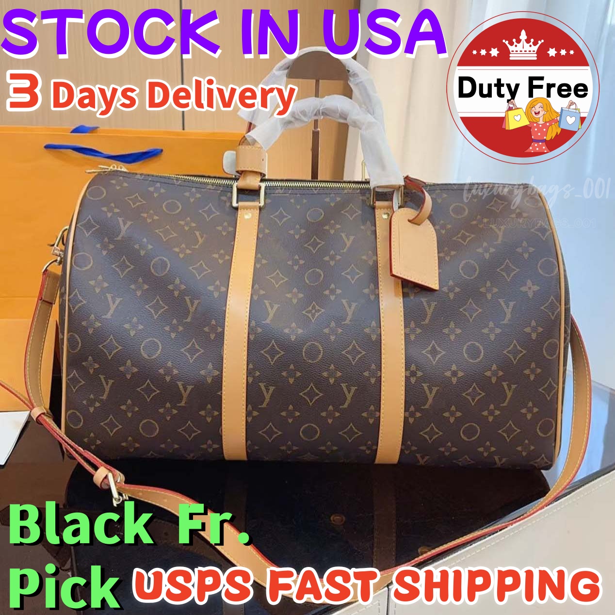 Travel bag compact portable designer bag men's women's printed travel bag classic word embossed old flower crossbody bag canvas shoulder strap armpit bag shopping bag