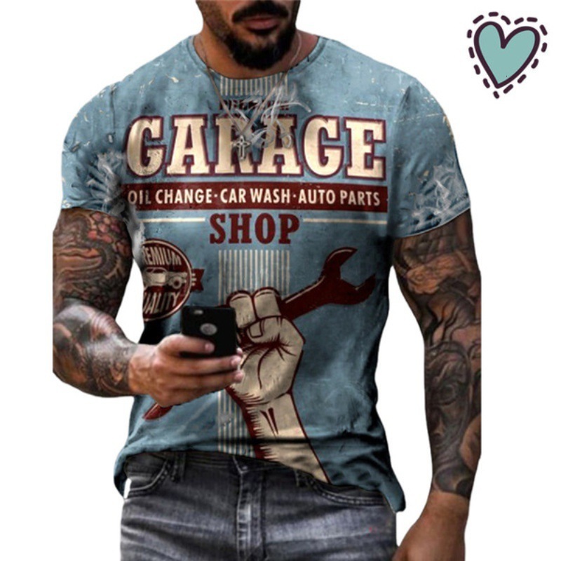 New mens clothing youth personalized sports 3D letter plus size printed T-shirt for men