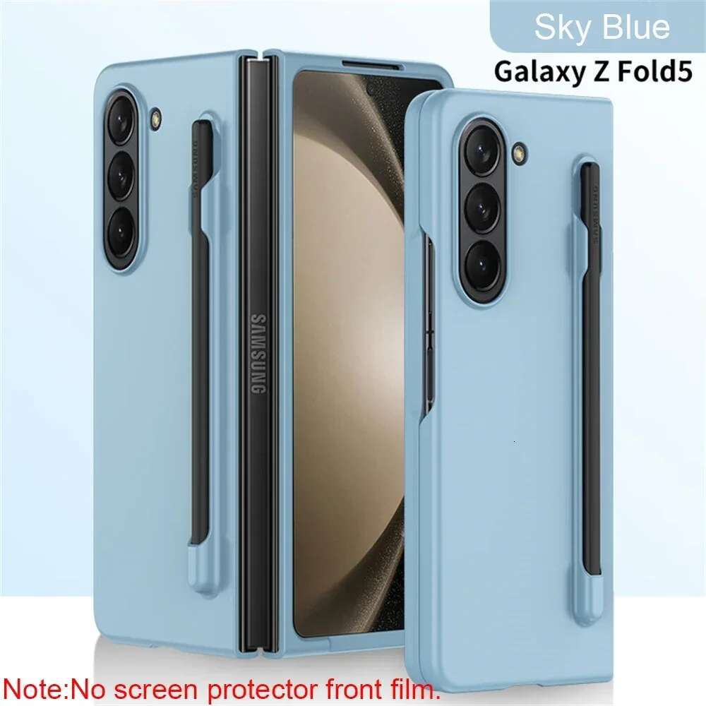 Skin Feel Slim Case for Samsung Galaxy Z 6 5 4 3 with Stylus Pen Slot Holder Plastic Fold Shockproof Protection Hard Cover