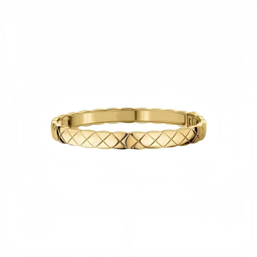 Designer Fashion Luxury Jewelry Bracelet Diamond Bracelet Men's Nail Bracelet Women's Diamond Bracelet Rose Gold Silver Inlaid Diamond Grid Bracelet