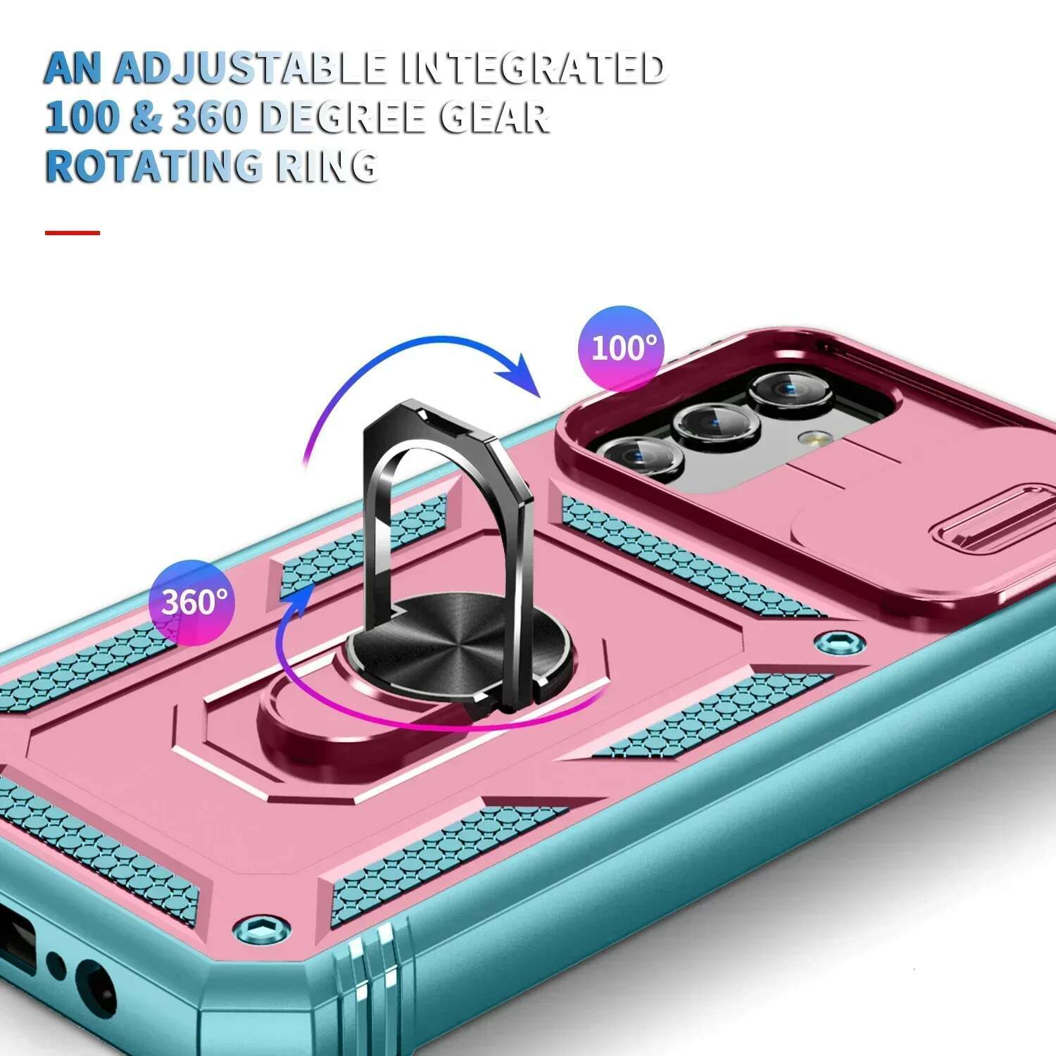 Anti-Knock Hard Phone Armor Case for Samsung S24 S23 S22 S21 Ultra Plus Camera Galaxy A54 A14 A34 A12 A53 A13 A52S Cover