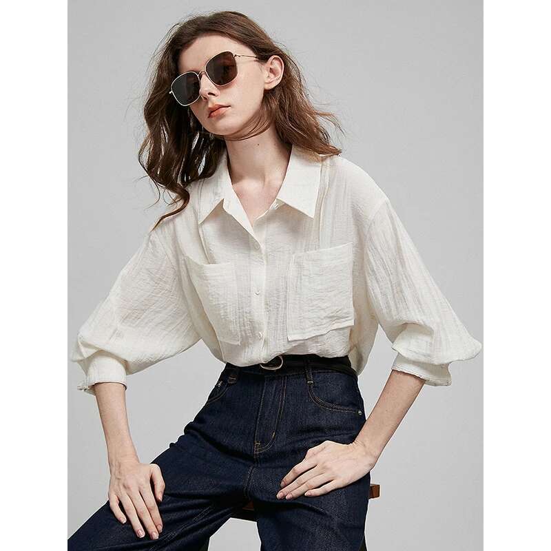 TOYOUTH Women Blouse 2025 Spring New Shirt 8512006