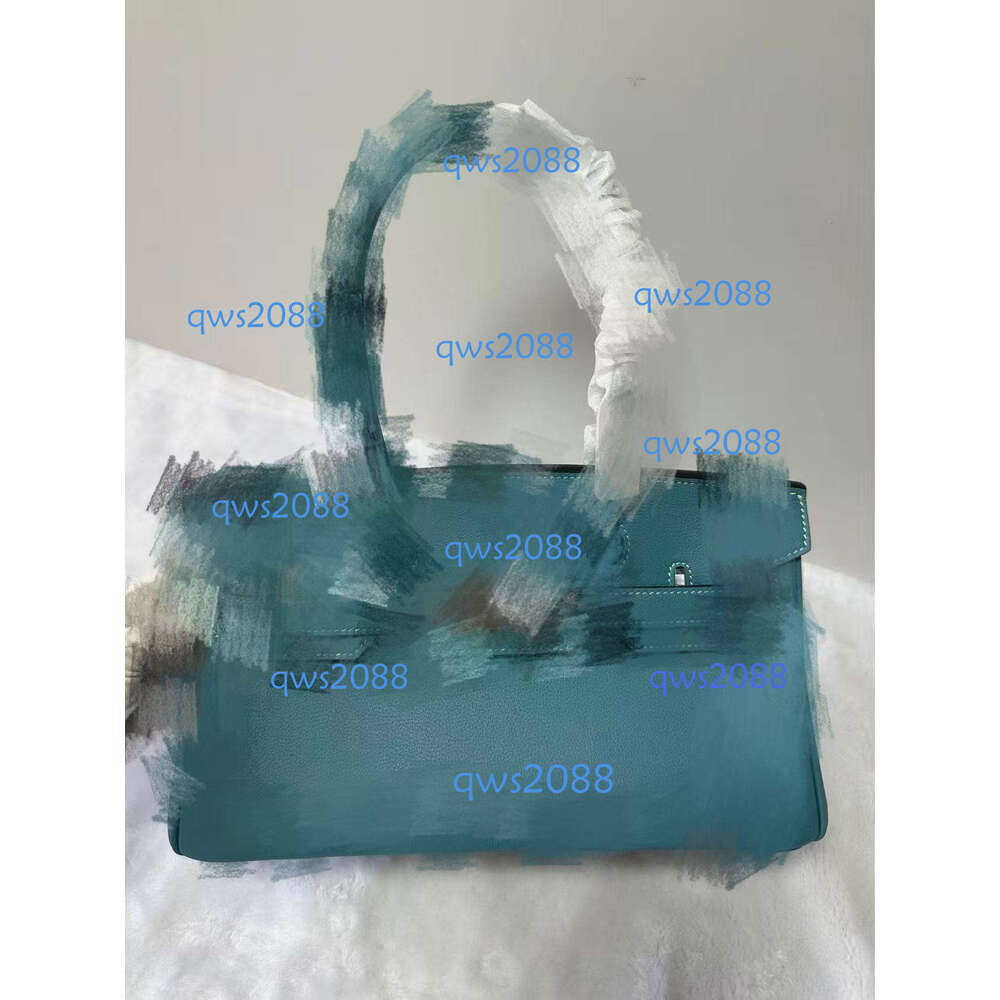 Luxury Women Bags Blue Bag Contrast Stitching Craftsmanship Matching Qws