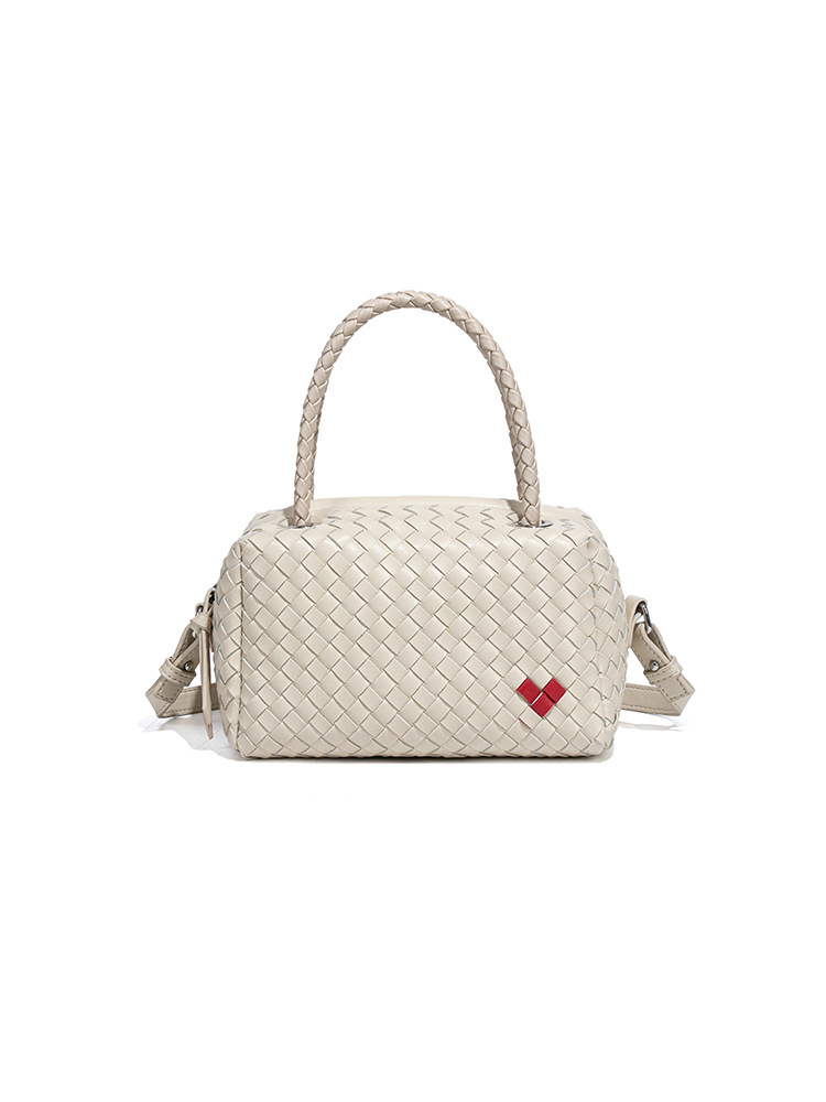 2025 Fashion Style Love Knitted Pillow Bag Casual Boston Handbag for Women Large Capacity Single Shoulder Crossbody Bag